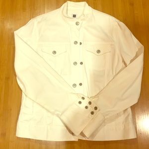 Gap white jean jacket